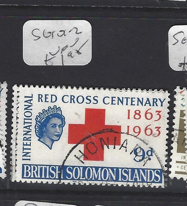 BRITISH SOLOMON ISLANDS (P1210B) QEII  RED CROSS    SG 100-1   VFU