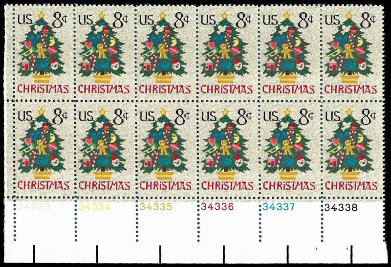PCBstamps   US #1508 PB 96c(12x8c)Christmas - Needlepoint, 34333, MNH, (PB-3)