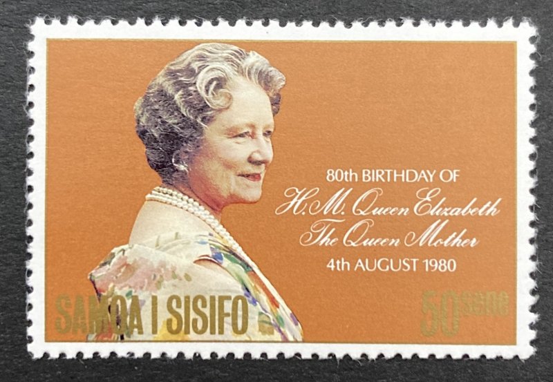 Samoa 1980 #532, Queen Mother's Birthday, MNH.