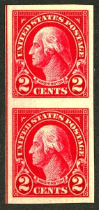 U.S. #577 MINT PAIR OG HR