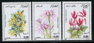 Algeria 1991 Flowers set Sc# 936-38 NH 