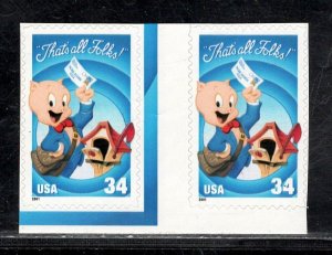 UNITED STATES SC# 3534 VERT. GUTTER PAIR VF/NH