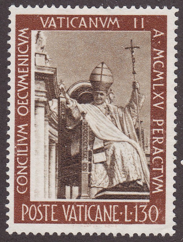 Vatican City 444 Pope Paul VI Passing St. Peters 1966