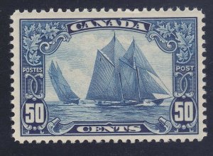 Canada 158 MNH OG 1929 50c Dark Blue - Schooner Bluenose Issue VF-XF Scv $425.00