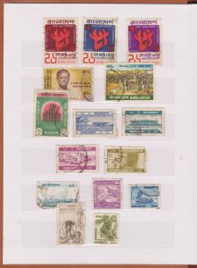 COLLECTION OF BANGLADESH STAMPS IN SMALL STOCK BOOK - 115 STAMPS