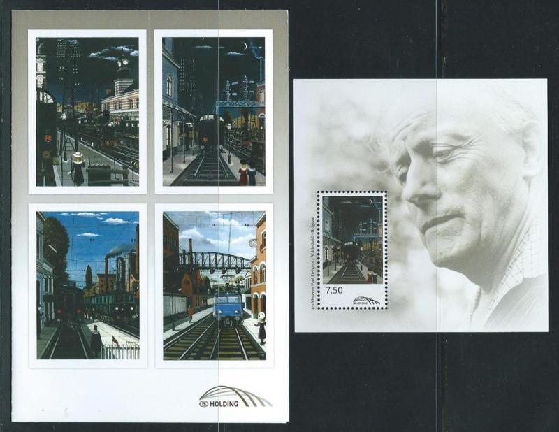 Belgium Railway Charity s.s. Folder MNH