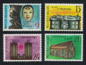 Belgium Museums Churches Cultural Heritage 4v 1988 MNH SG#2959-2962