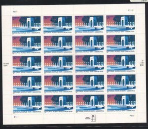 US Stamp #3862 MNH World War II Memorial Complete Sheet of 20