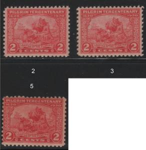 Scott 549 2c Pilgrim Tercentenary NH