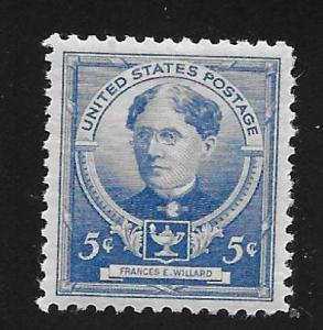 SC# 872 - (5c) - Frances E. Willard, Educator, Mint Never Hinged