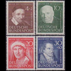 GERMANY 1951 - Scott# B320-3 Famous Persons Set of 4 NH