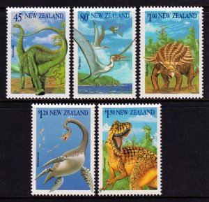 New Zealand 1993 Dinosaurs Complete Mint MNH Set SC 1180-1184