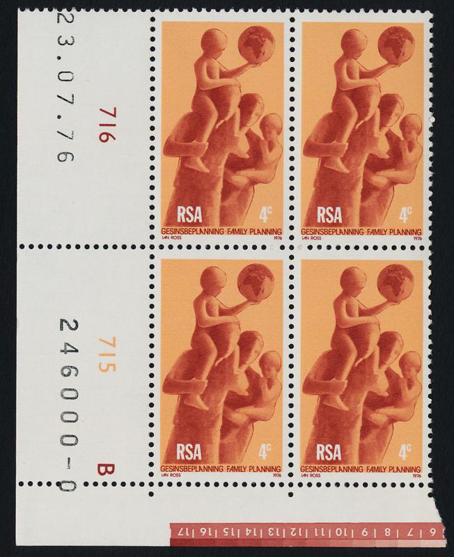 South Africa 471 BL Block MNH Family Planning