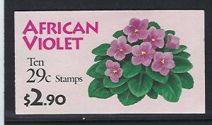 BK176 Catalog # Complete Booklet $2.90 face value 10 29ct Violet Stamps