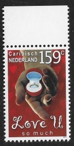 Caribbean Netherlands #10 159c Love U So Much ~ MNH