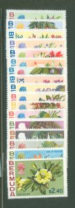 Bermuda #255-271 Unused Single (Complete Set) (Flowers)