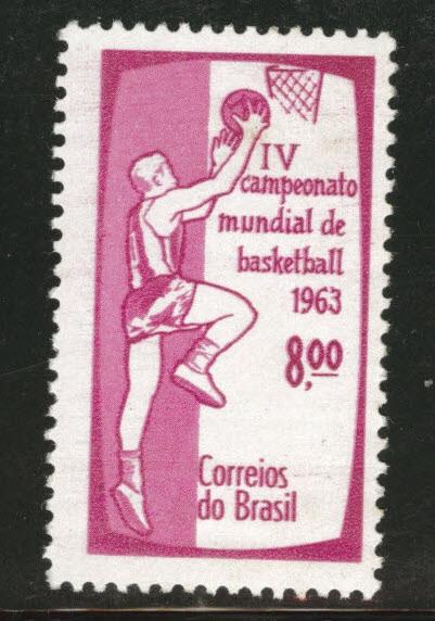 Brazil Scott 956 MNH** 1963 Basketball stamp 