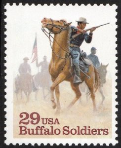 SC#2818 29¢ Buffalo Soldiers Single (1994) MNH