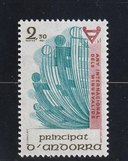 Andorra  (French)  Scott#  293  MNH