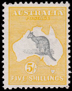 Australia Scott 12 (1913) Mint NH F-VF, CV $2000.00 M