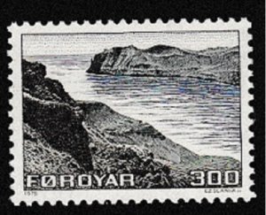 Faroe Is. Landscapes 300 ore Key Value 1975 MNH SC#17 SG#16 MI#17