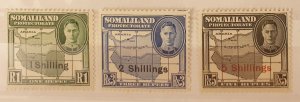 Somaliland UM/M Postage Stamps SG Cat SG132-134