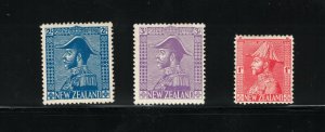 New Zealand #182 #183 #184 Mint Fine - Very Fine Original Gum Hinged Set