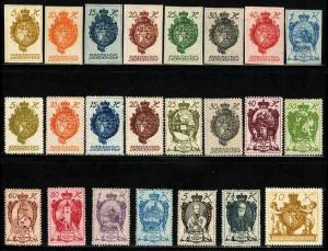 Liechtenstein # 18-46 ~ Cplt Set of 23 ~ Mint, HMR, Mixed Cond. ~ cv 6.00