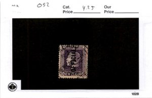 New Zealand, Postage Stamp, #O52 Used, 1925 Official (AG)