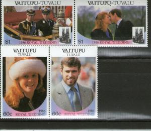 Tuvalu - Vaitupu 65-66 MNH .