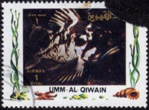 Umm al Qiwain sw1368 - Cto - 1r Grouper (Damaged) (1972)