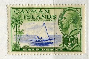 CAYMAN ISLANDS; 1930s early pictorial GV issue Mint hinges shade of 1/2d. value