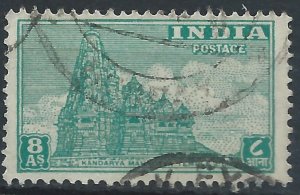 India 1949 - 8a Kandarya Mahadeva - SG318 used