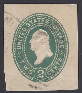 U315 2c George Washington 1887-94 Used