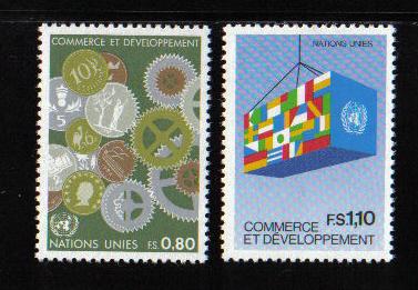 United Nations Geneva  #117-118  MNH  1983   trade and development