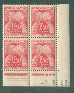 FRANCE J73 MNH BIN $2.00