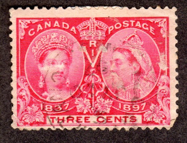 CANADA, Scott # 53, used, 2013 CAT = $ 2.50, Lot 200553 -01