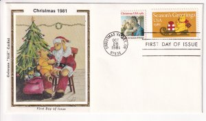 1981 Christmas Valley, OR, Christmas, Colorano Cachet, FDC (S31049)