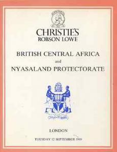 Auction Catalogue - British Central Africa & Nyasalan...