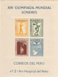 Peru: Souvenir Sheet, SC #C81a MNH. (32292)