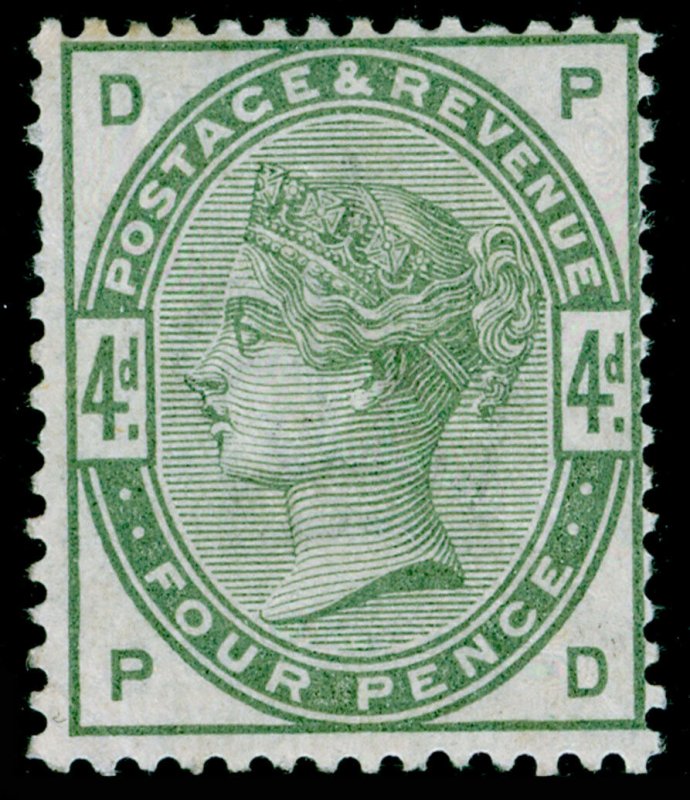 SG192, 4d dull green, VLH MINT. Cat £580. PD 