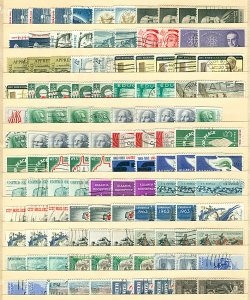 Scott 1192-1250 4c & 5c Commemoratives 120 total Used on Stock Sheet