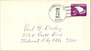 United States North Dakota Hansboro 58339 1967 4-bar  1967-2004  Postal Stati...