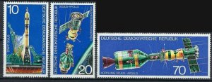 Germany DDR 1683-85 MNH 1975 Apollo-Soyuz