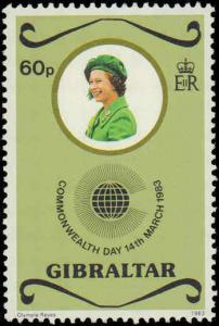 1983 Gibraltar #443-446, Complete Set(4), Never Hinged