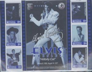 ELVIS PRESLEY Hillbilly Cat  Commemorative Sheet / MICRONESIA  #508 MNH - E4