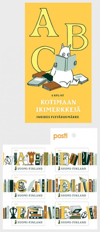 Finland - Postfris/MNH - Booklet Moomins ABC 2022