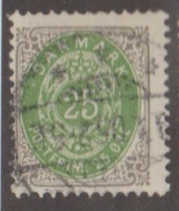 Denmark Scott #50 Stamp - Used Single