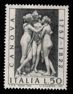 Italy Scott 1076 MNH*  The Three Graces by Antonios Canova 1972 Sculpttor