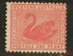 Western Australia Scott 90 MH* 1905-12  wmk 13 p12.5 CV $18